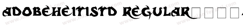 adobeheitistd regular字体下载字体转换